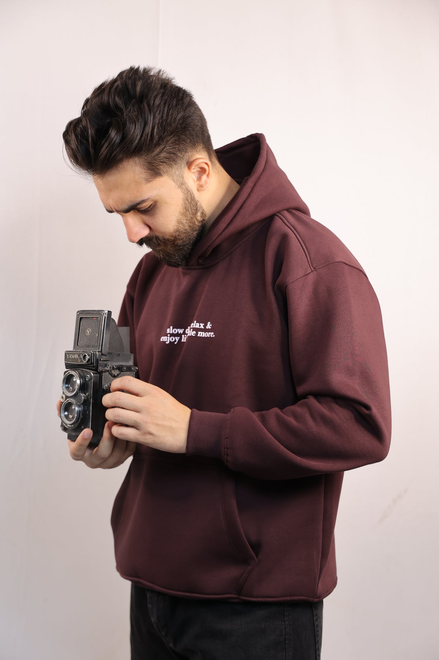 SLOW DOWN AND RELAX OVERSIZED HOODIE