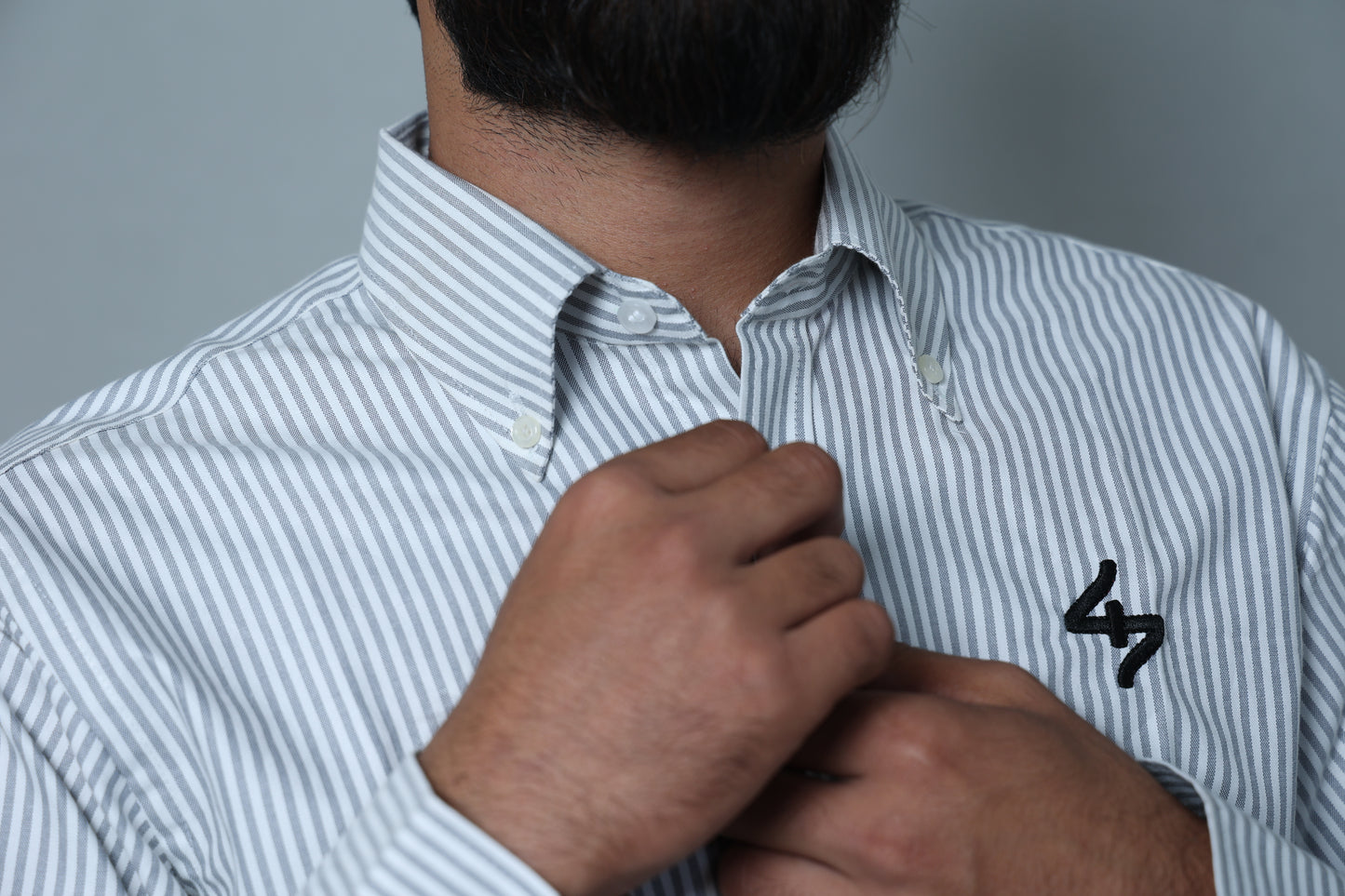 Silver Streak Striped Shirt
