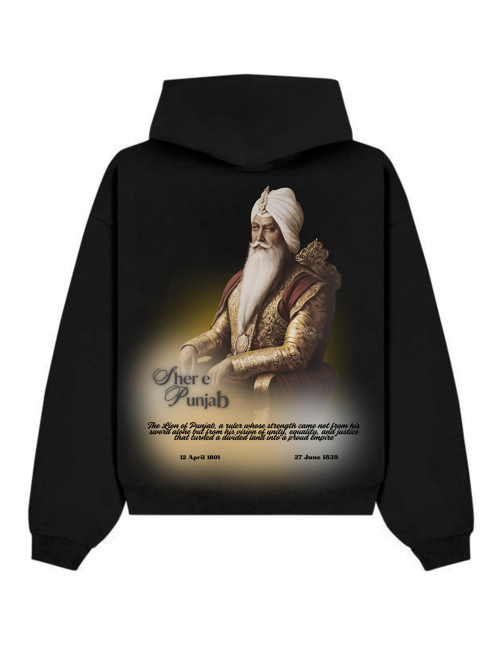 MAHARAJA RANJIT SINGH JI OVERSIZED HOODIE – Santalli