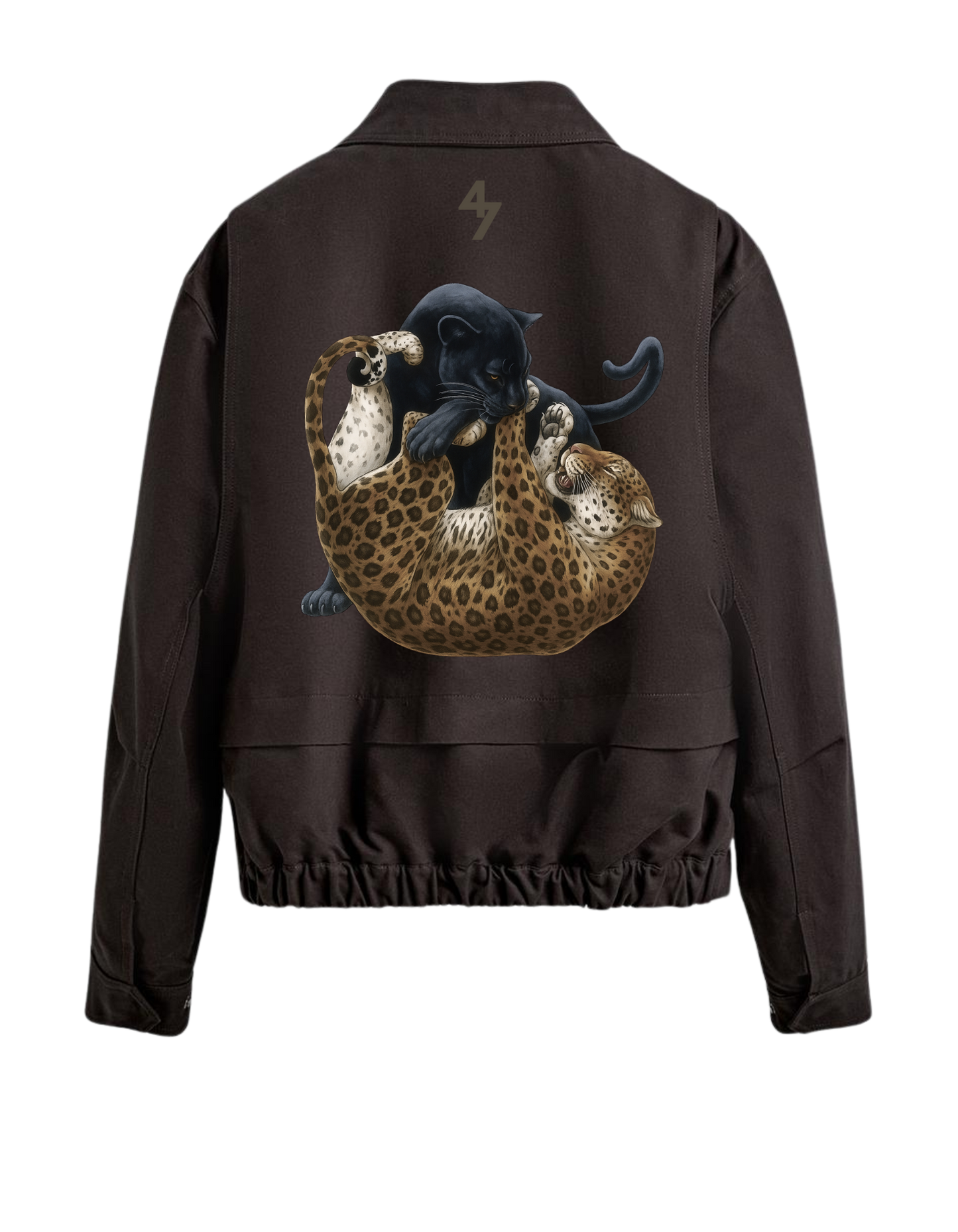 LEOPARD CROPPED FIT JACKET