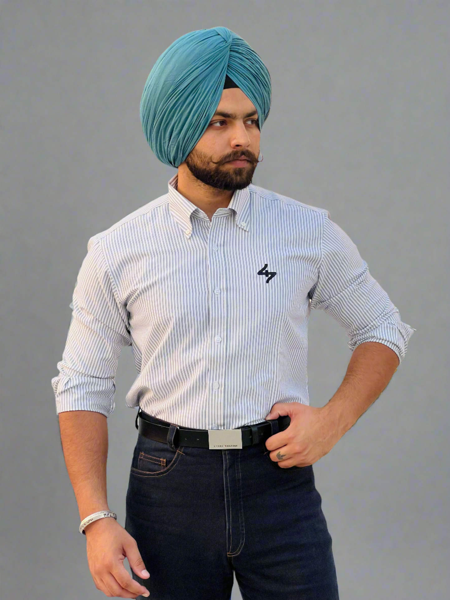 Silver Streak Striped Shirt