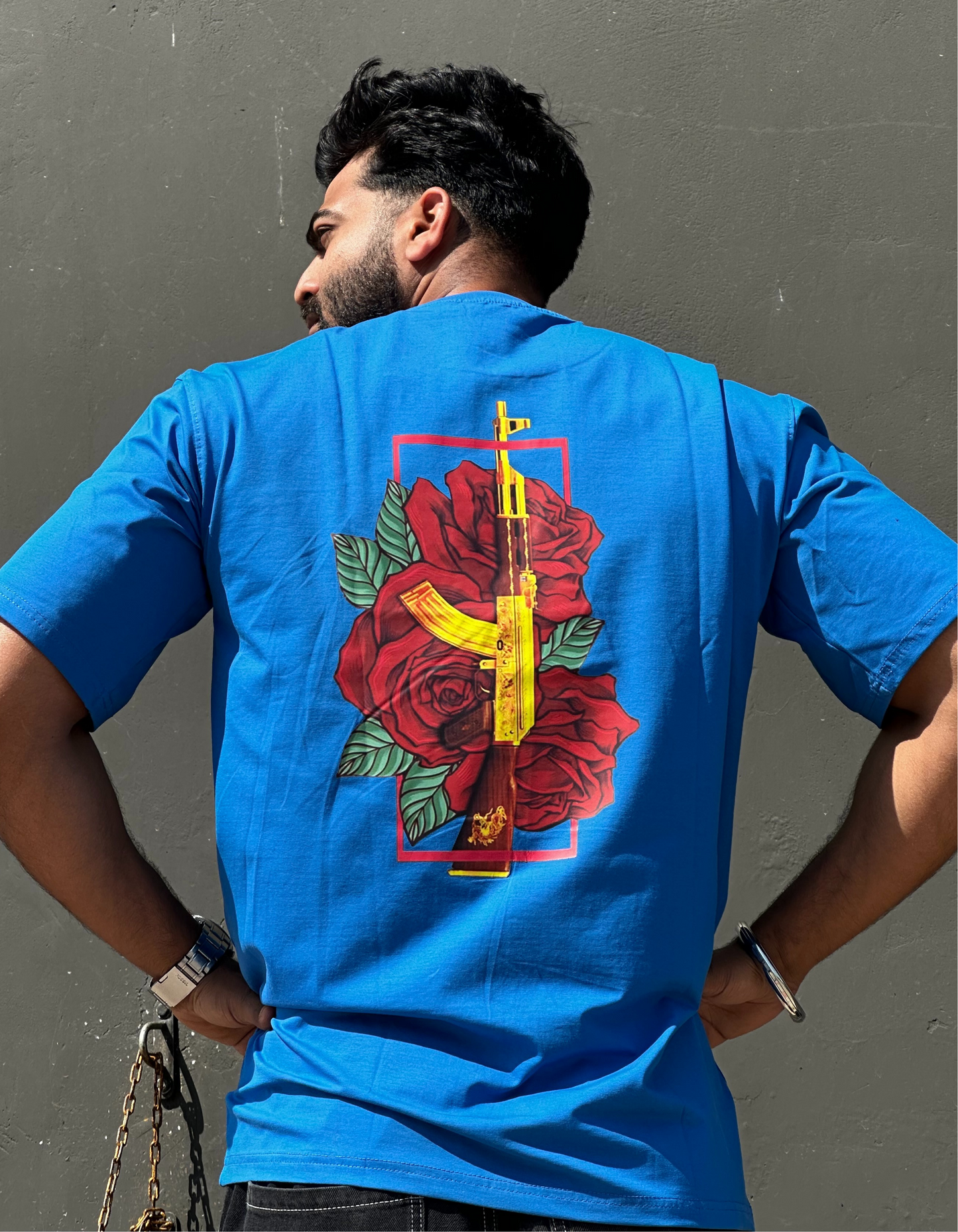 Ak with Roses Oversized T-shirt