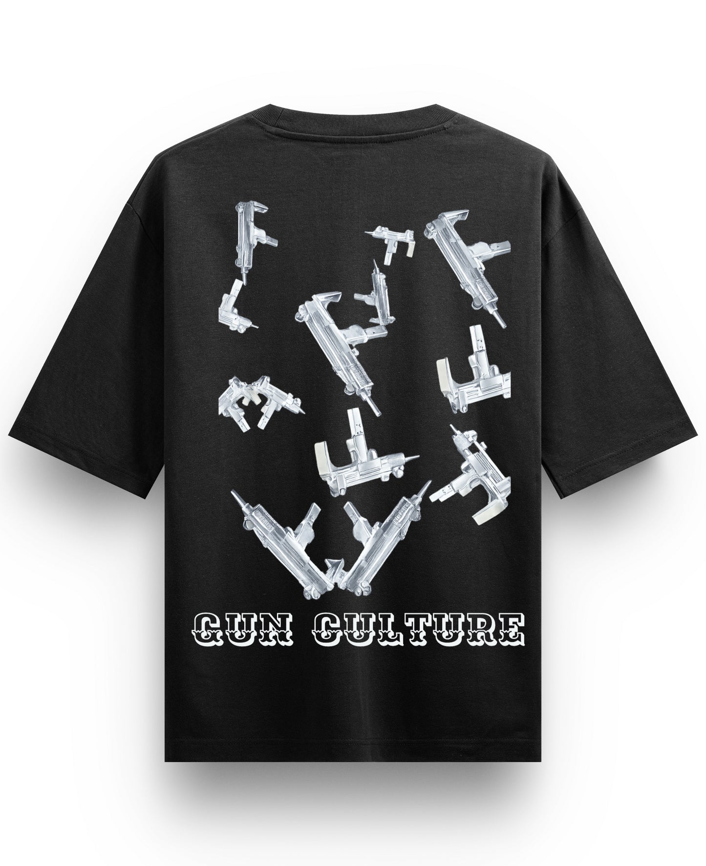 Black Oversized T-shirt Back Design