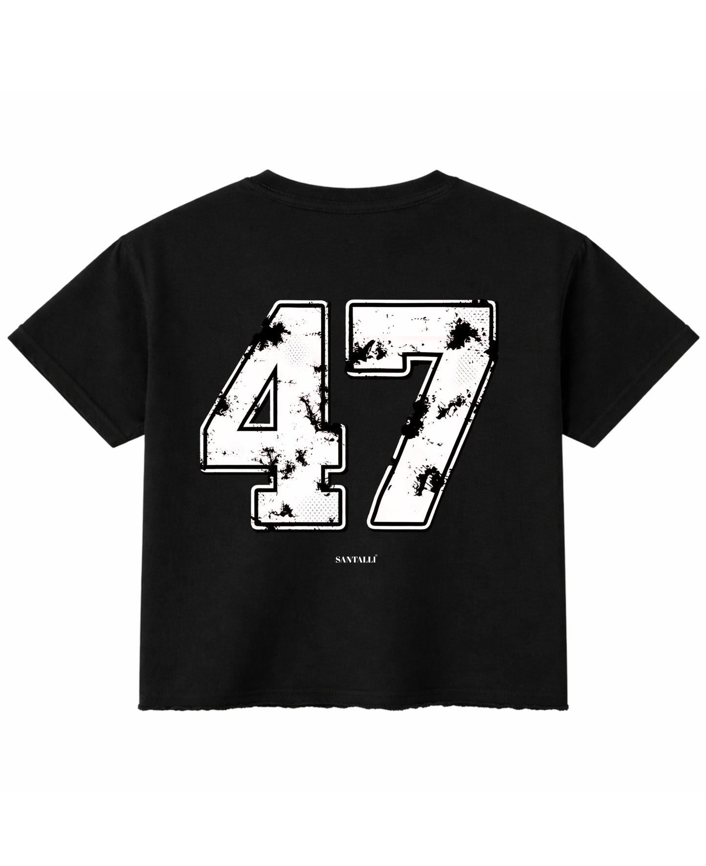 Black Boxy Fit T-shirt Back Design