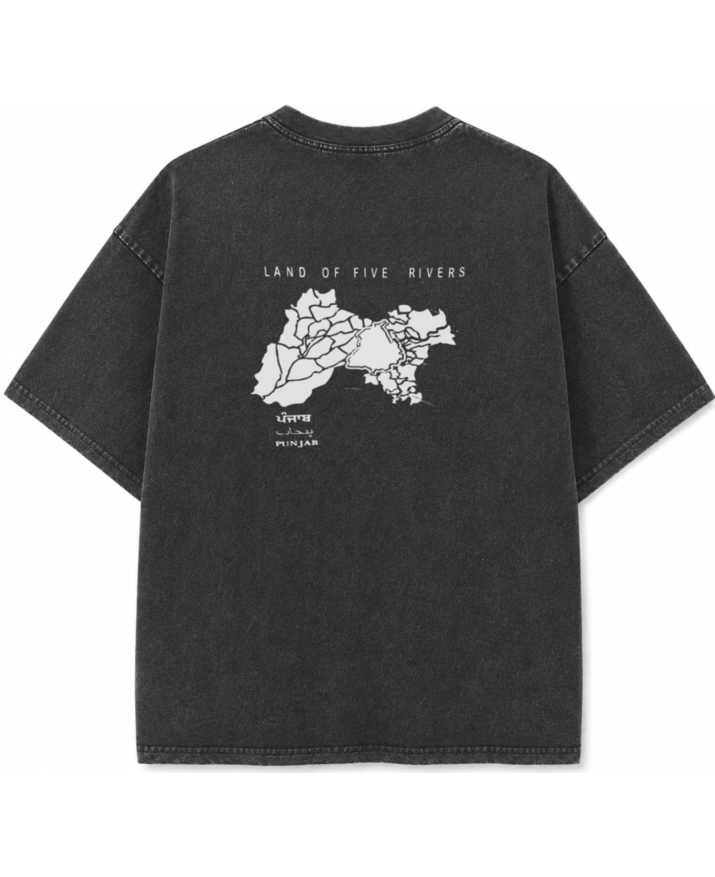 Vintage Fade Wash Oversized T-shirt Back Design