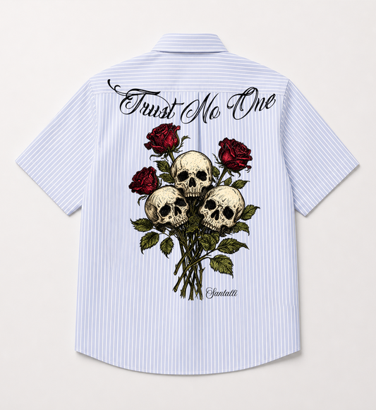 TRUST NO ONE BOXY FIT SHIRT