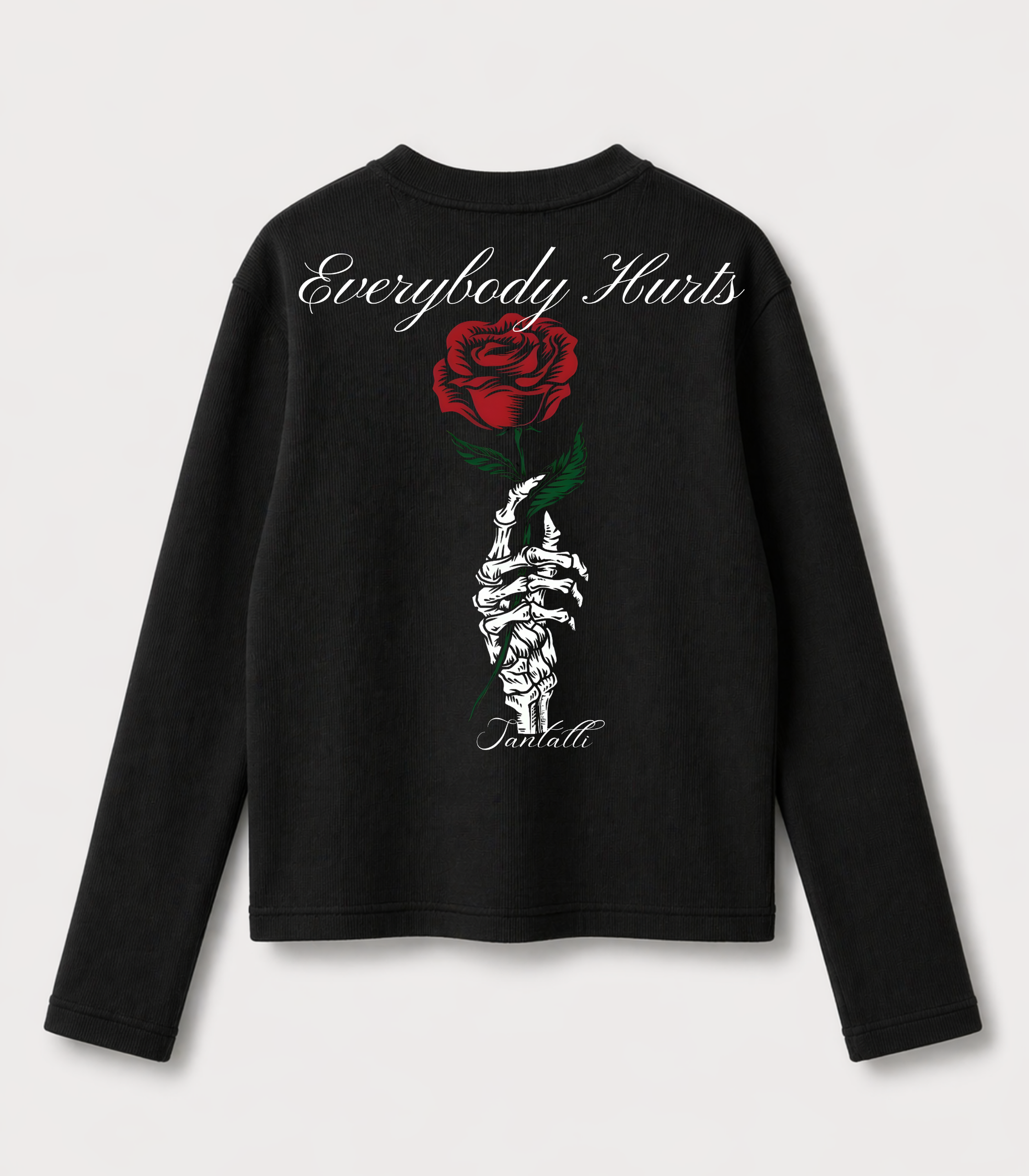 EVERYBODY HURTS WAFFLE OVERSIZED T-SHIRT