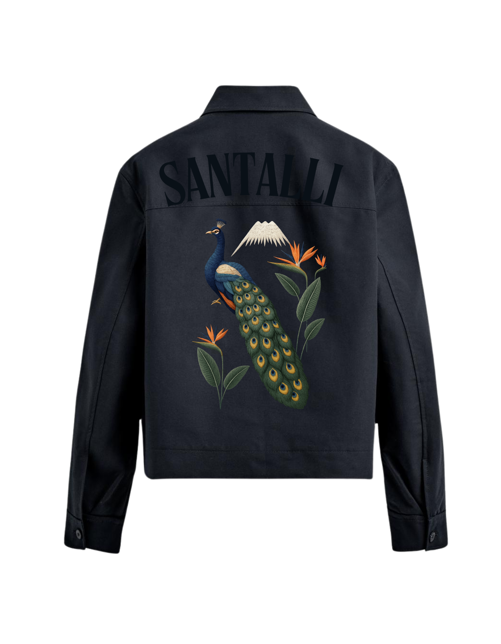 PEACOCK CROPPED FIT JACKET