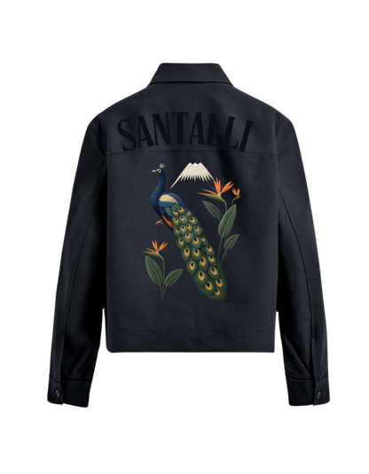 PEACOCK CROPPED FIT JACKET