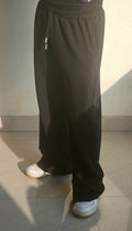 BLACK BAGGY FIT UNISEX TRACK PANT