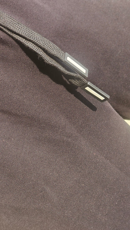 BLACK BAGGY FIT UNISEX TRACK PANT