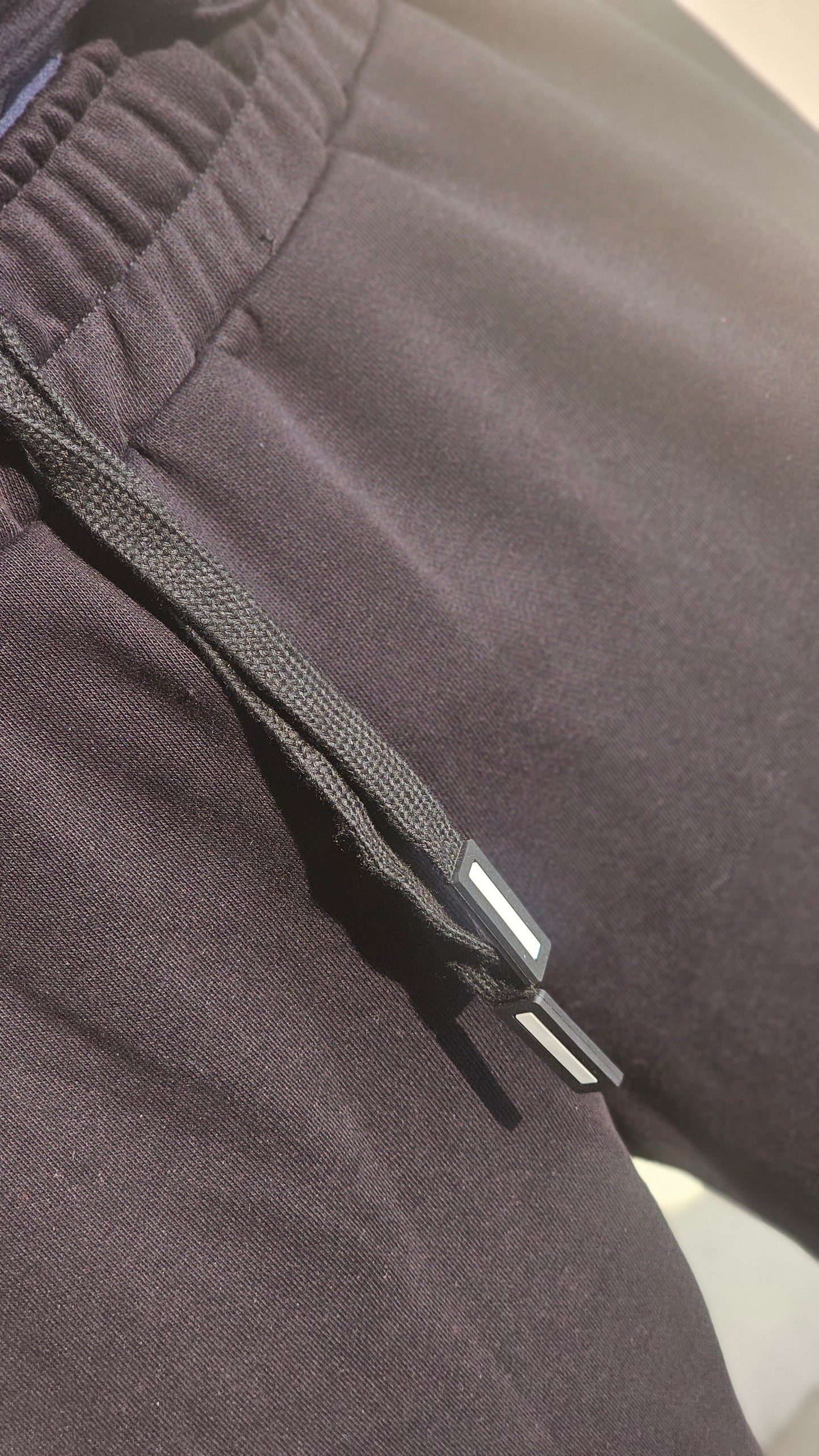 BLACK BAGGY FIT UNISEX TRACK PANT