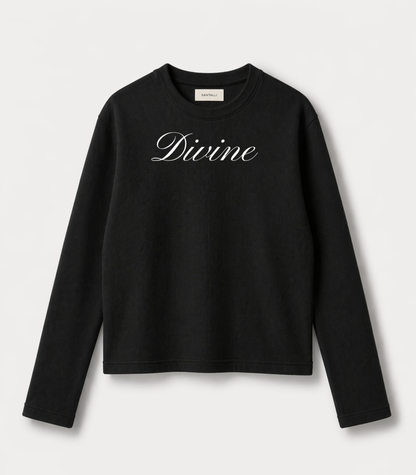 DIVINE WAFFLE OVERSIZED T-SHIRT