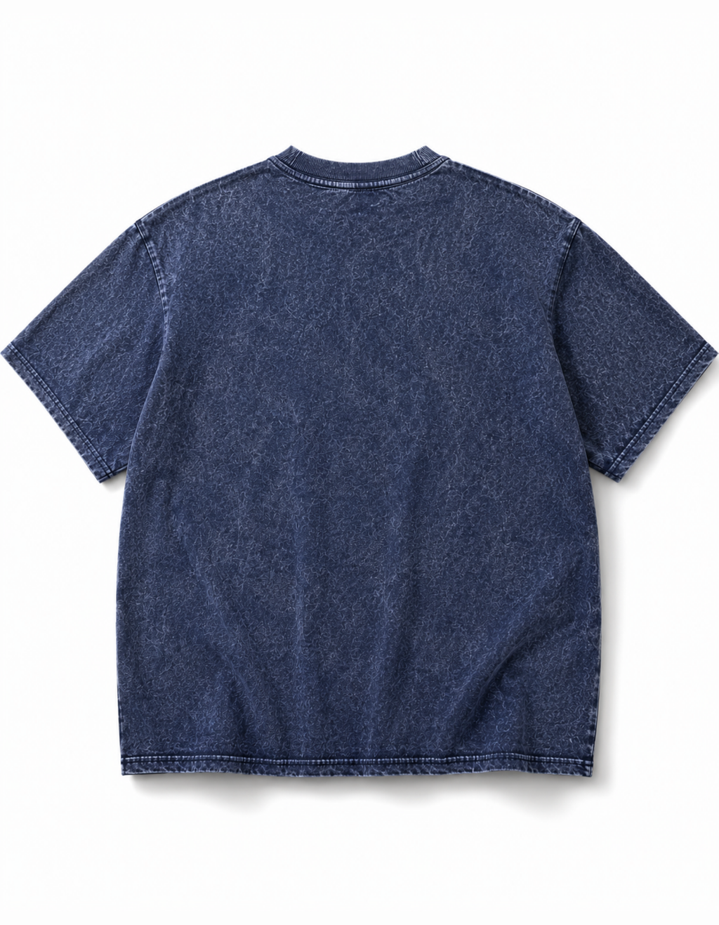 DARK BLUE OVERSIZED ACID WASHED T-SHIRT