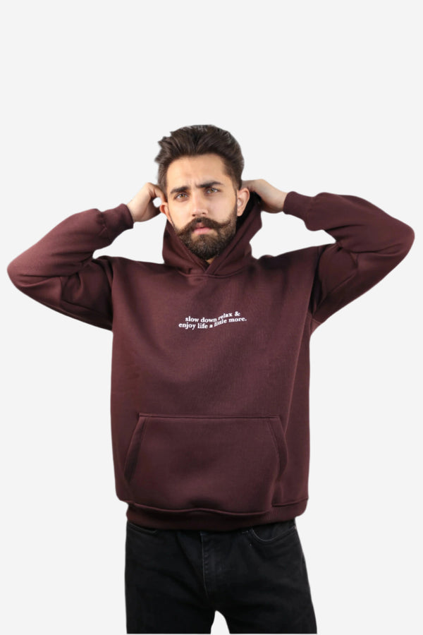SLOW DOWN AND RELAX OVERSIZED HOODIE