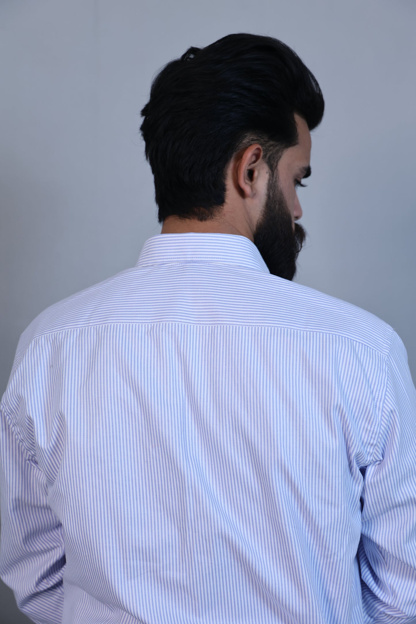 Indigo Bunting Oxford Striped Shirt