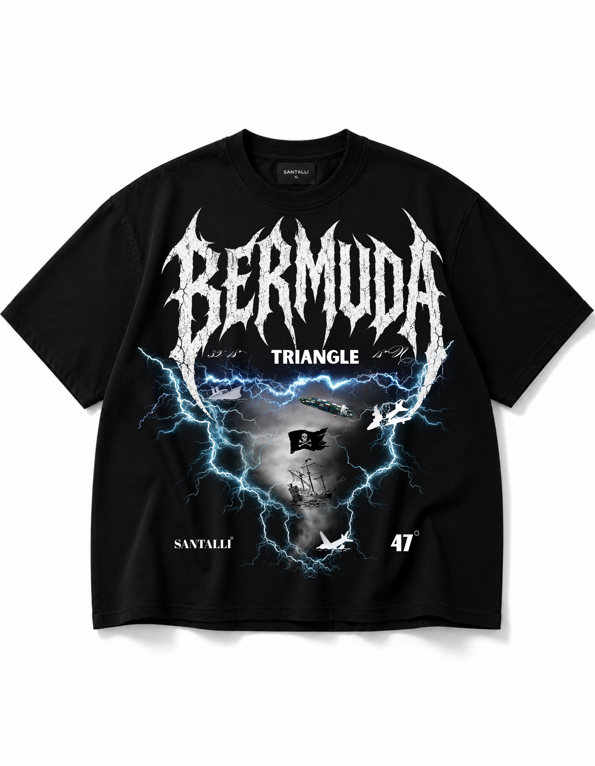 BERMUDA TRIANGLE OVERSIZED T SHIRT