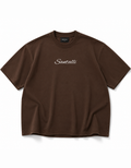 BROWN OVERSIZED ACID WASHED T-SHIRT