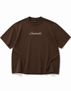 BROWN OVERSIZED ACID WASHED T-SHIRT