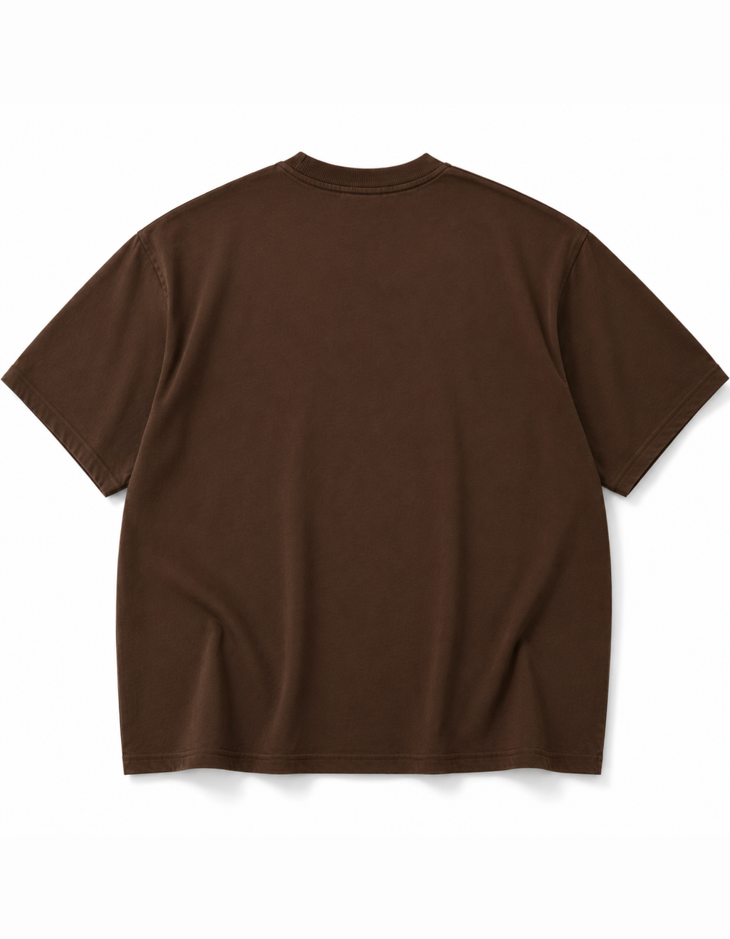 BROWN OVERSIZED ACID WASHED T-SHIRT
