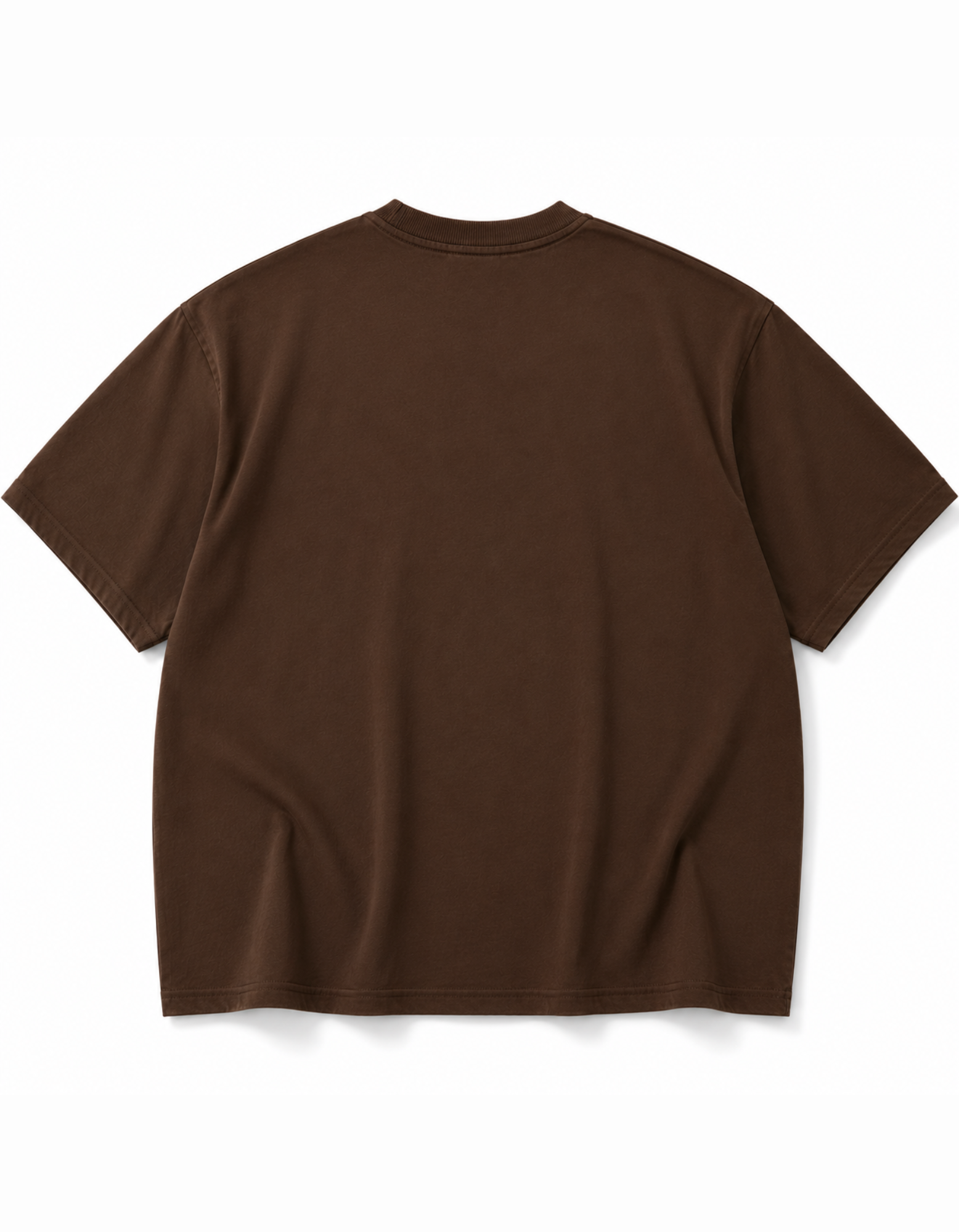 BROWN OVERSIZED ACID WASHED T-SHIRT