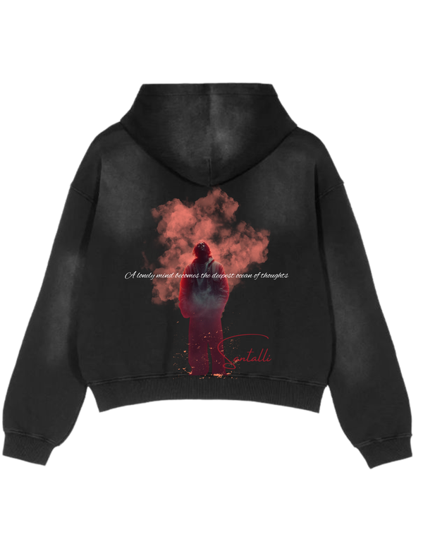 DEEP THINKING OVERSIZED HOODIE