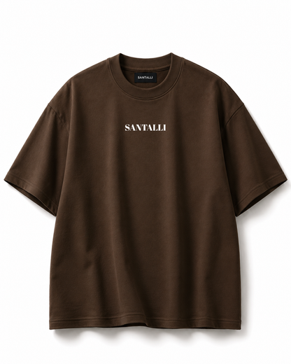 BROWN OVERSIZED T-SHIRT