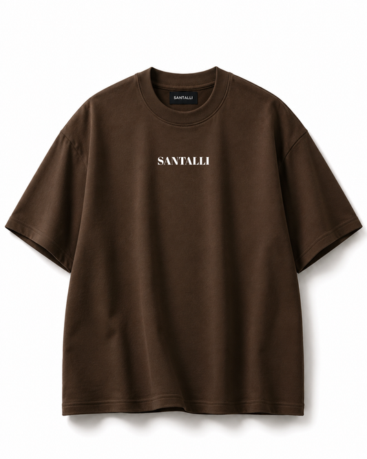 BROWN OVERSIZED T-SHIRT