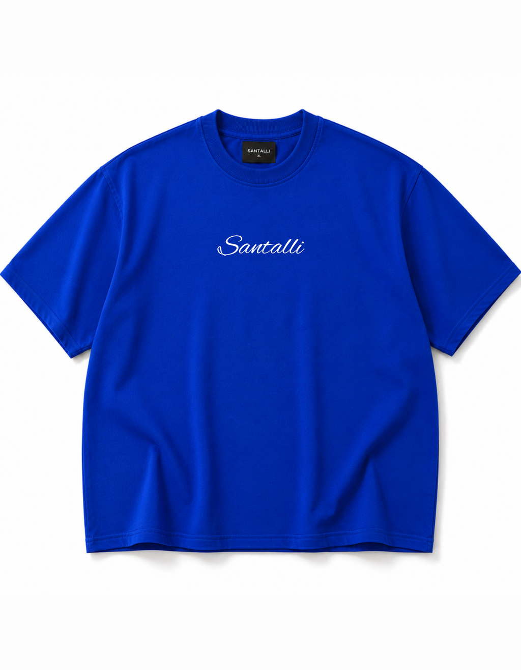 ROYAL BLUE OVERSIZED ACID WASHED T-SHIRT