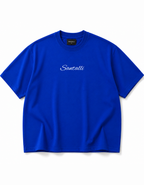 ROYAL BLUE OVERSIZED ACID WASHED T-SHIRT