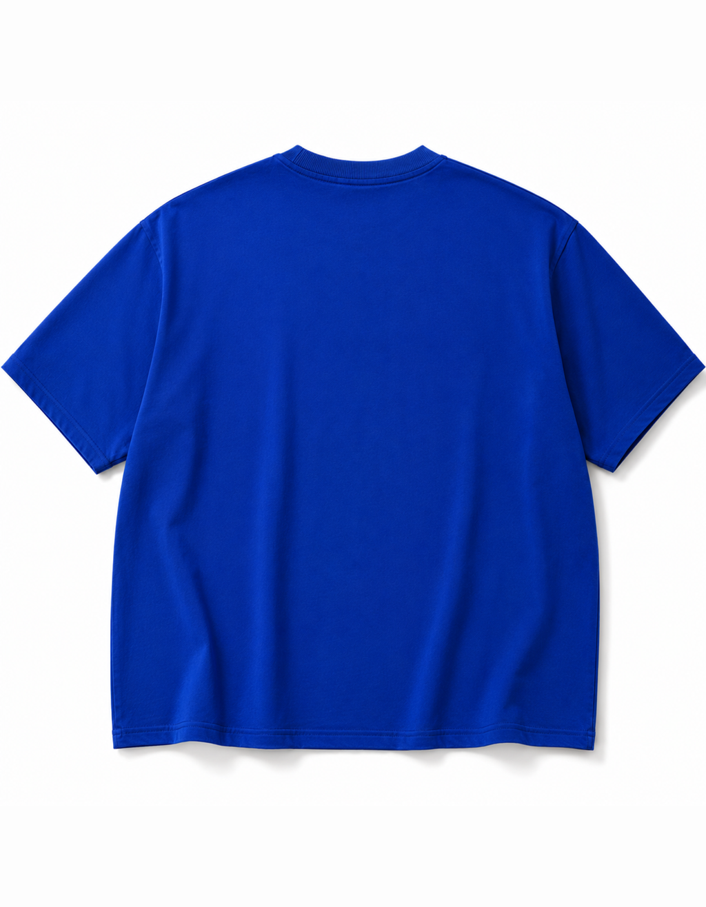 ROYAL BLUE OVERSIZED ACID WASHED T-SHIRT