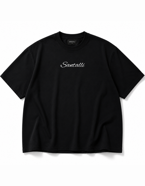 BLACK OVERSIZED ACID WASHED T-SHIRT