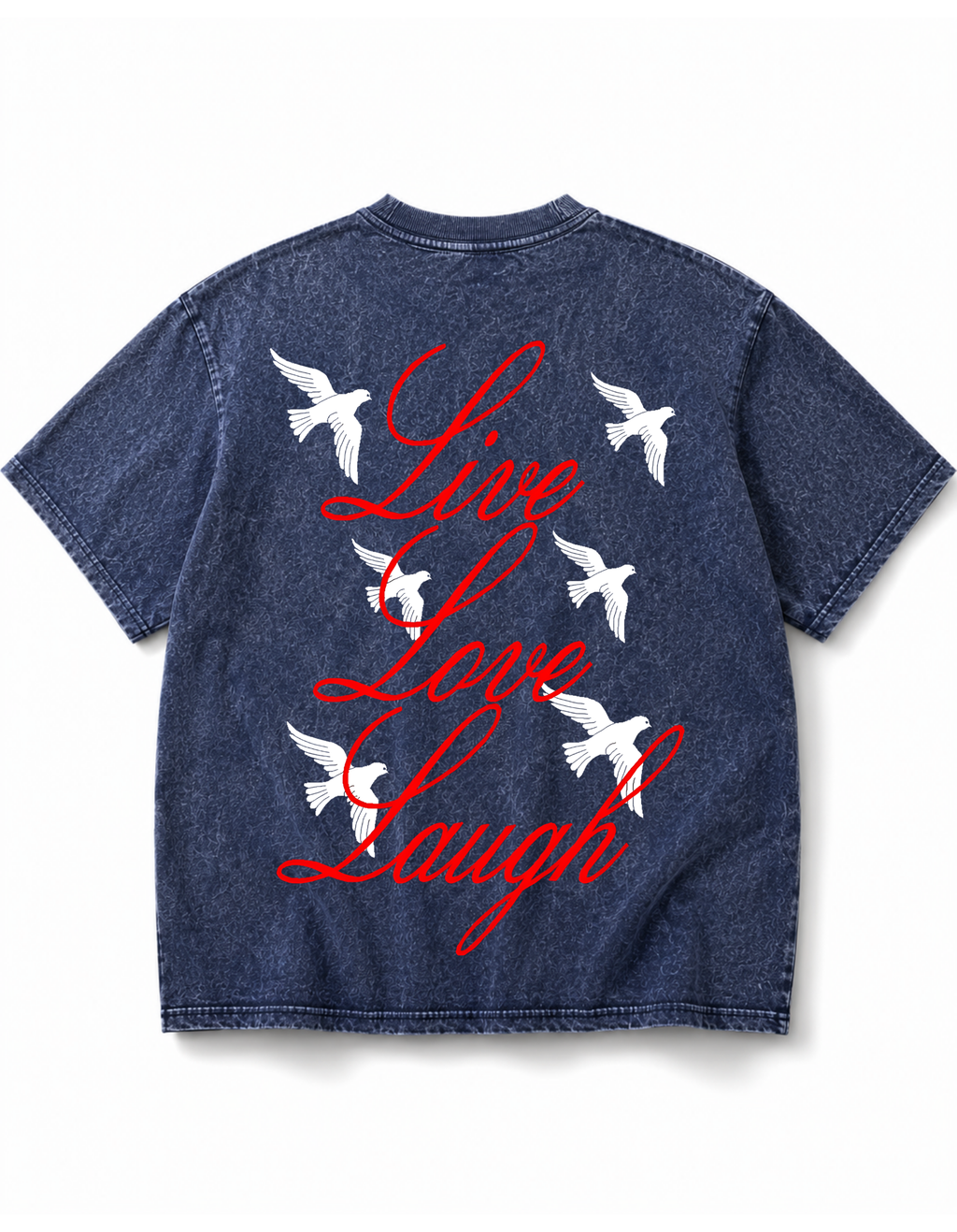LIVE LOVE LAUGH OVERSIZED T SHIRT