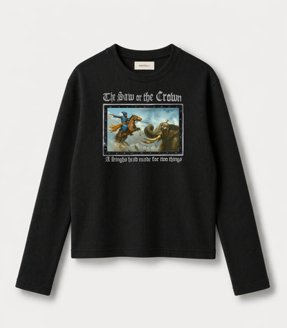 COURAGE WAFFLE OVERSIZED T-SHIRT