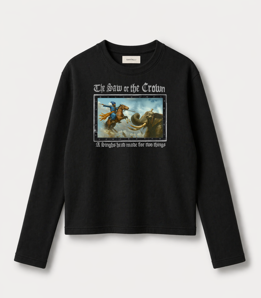 COURAGE WAFFLE OVERSIZED T-SHIRT