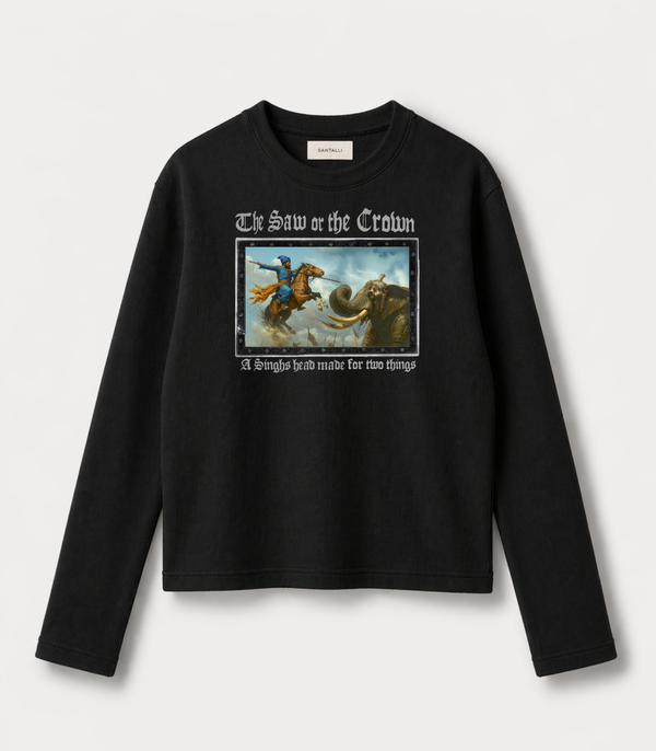 COURAGE WAFFLE OVERSIZED T-SHIRT