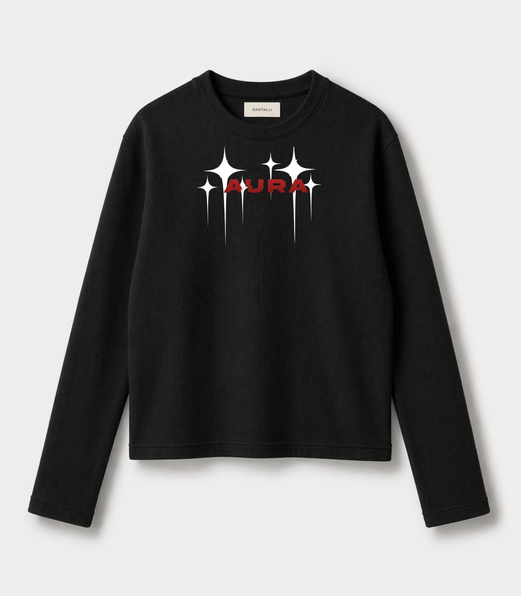 AURA WAFFLE OVERSIZED T-SHIRT
