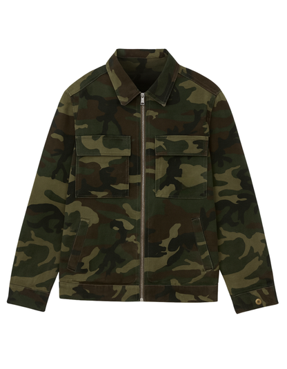 CAMOUFLAGE TWILL JACKET