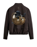 LEOPARD CROPPED FIT JACKET