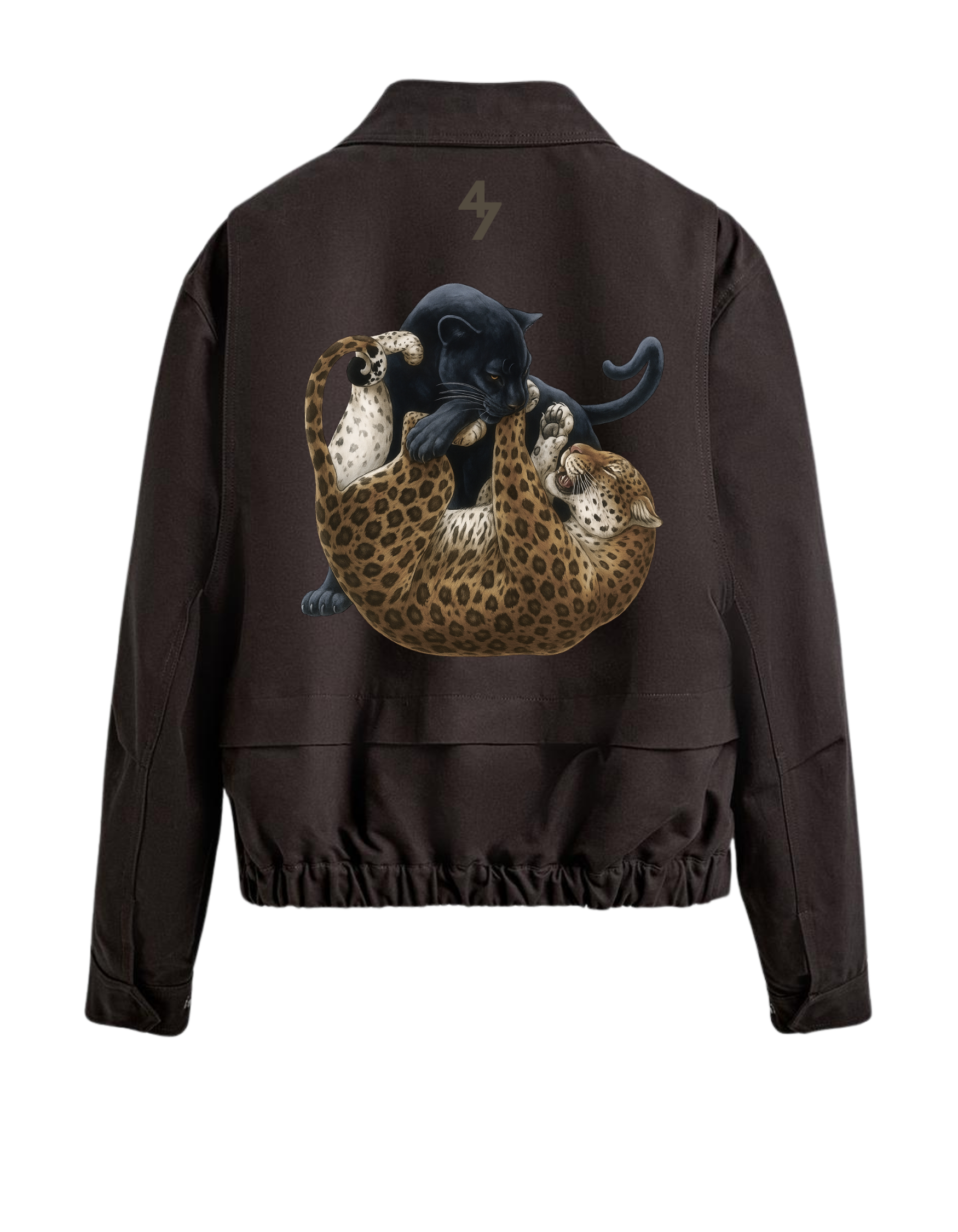 LEOPARD CROPPED FIT JACKET