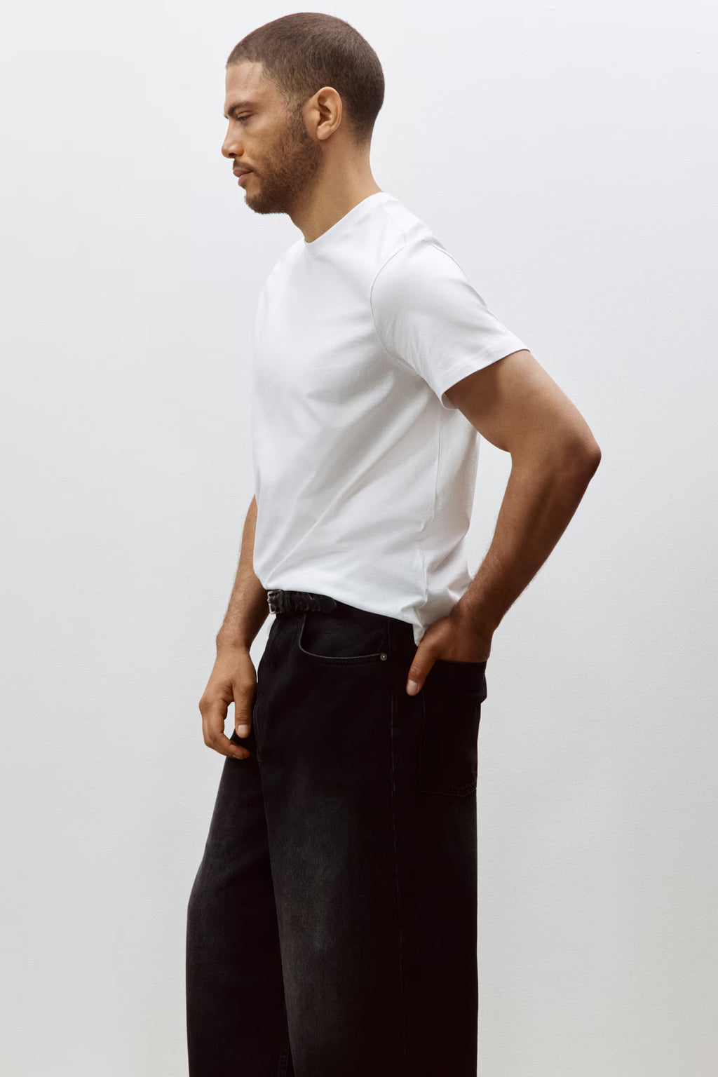 3-PACK WHITE REGULAR FIT T-SHIRT