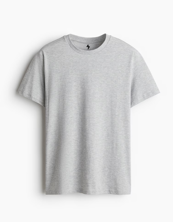 GREY REGULAR FIT T-SHIRT