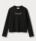 BLACK WAFFLE OVERSIZED T-SHIRT
