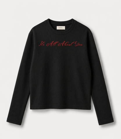 ITS ALL ABOUT YOU WAFFLE OVERSIZED T-SHIRT