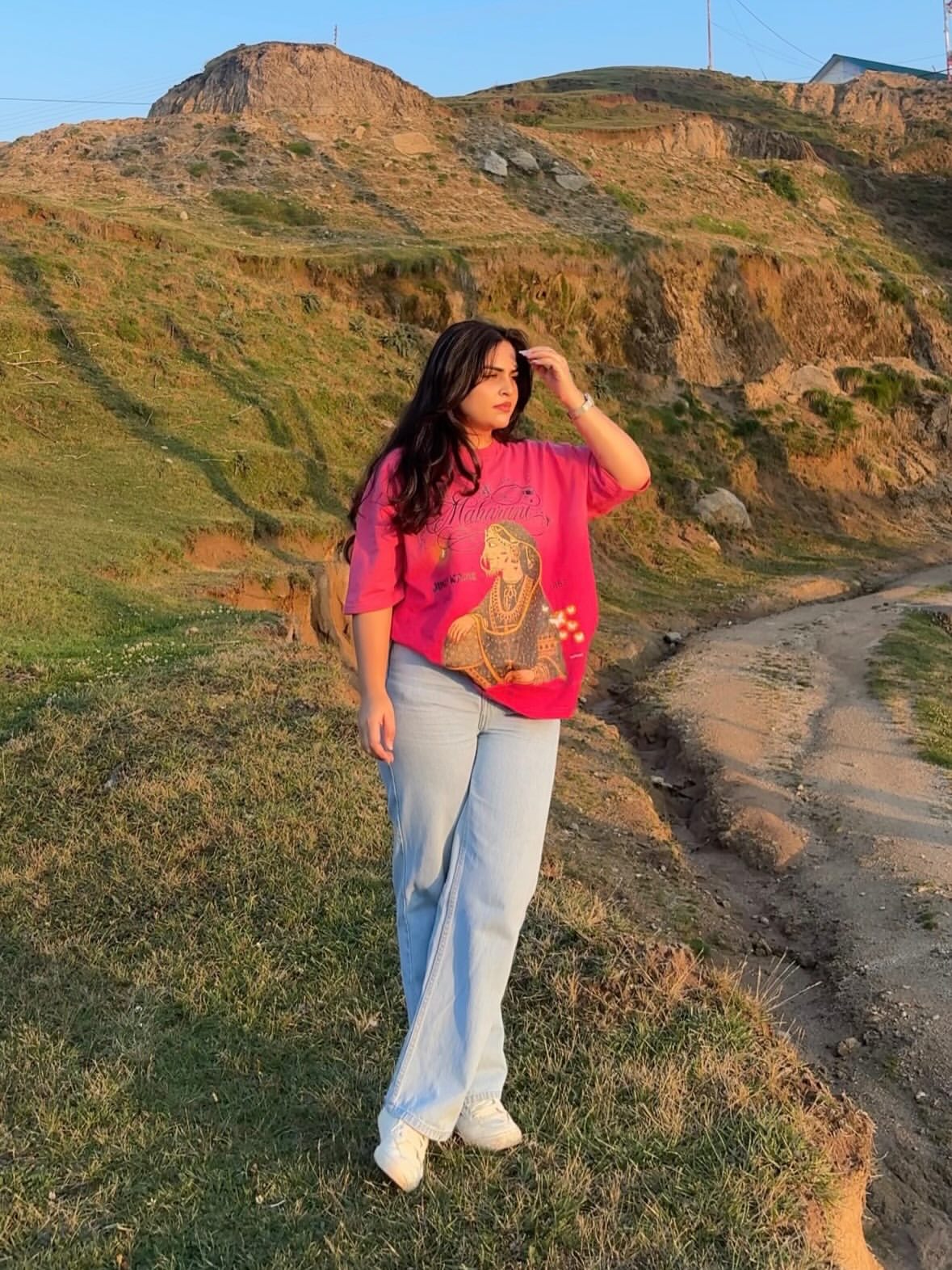 OMBRE WASH JIND KAUR OVERSIZED T-SHIRT