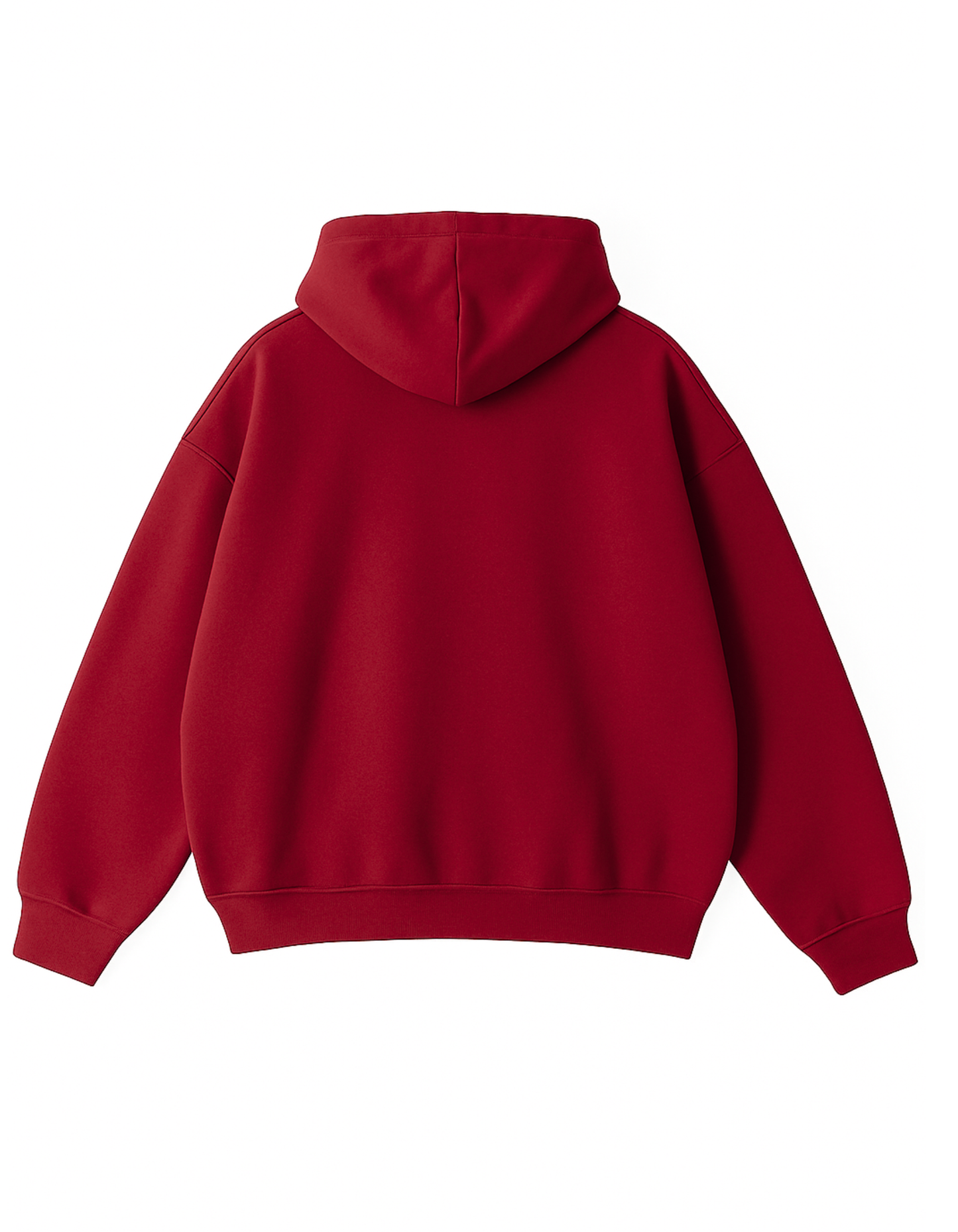 MEHROON  OVERSIZED-FIT HOODIE