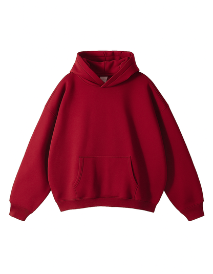 MEHROON  OVERSIZED-FIT HOODIE