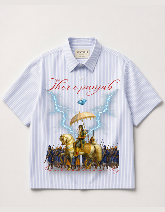 SHER E PANJAB HALF SLEEVES OXFORD SHIRT