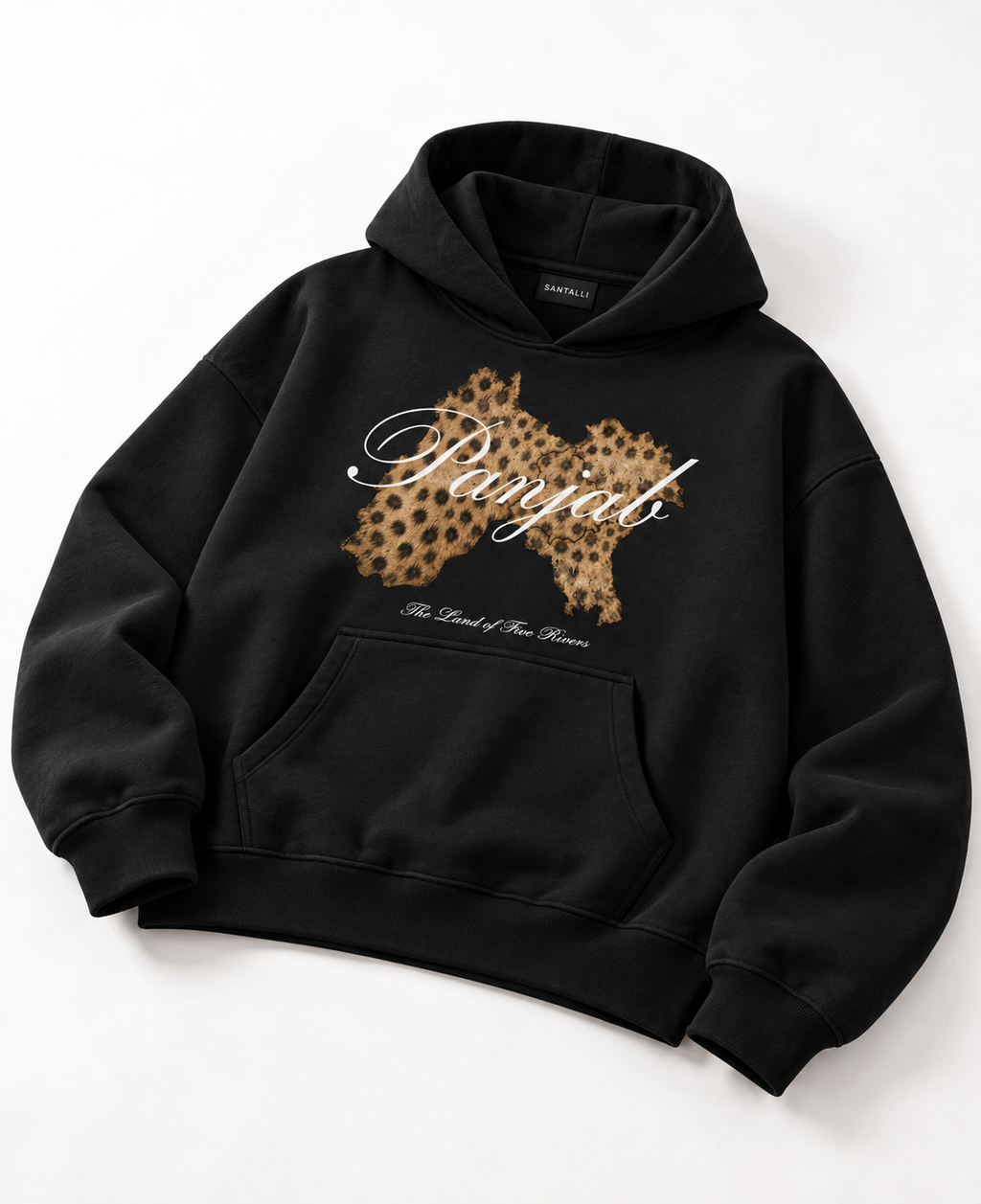 LEOPARD PANJAB OVERSIZED BOXY HOODIE