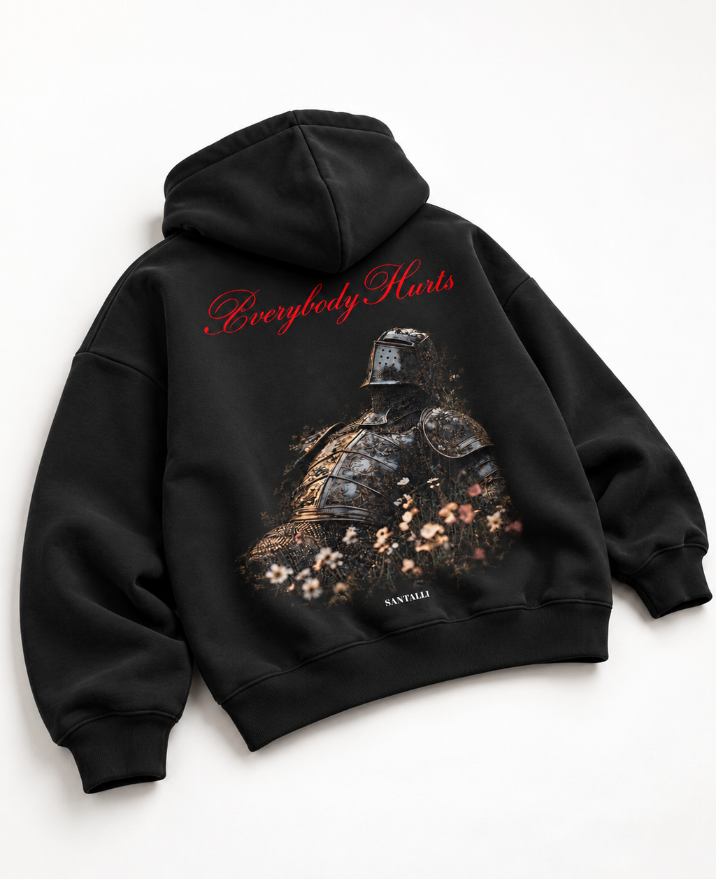 EVERYBODY HURTS OVERSIZED BOXY HOODIE